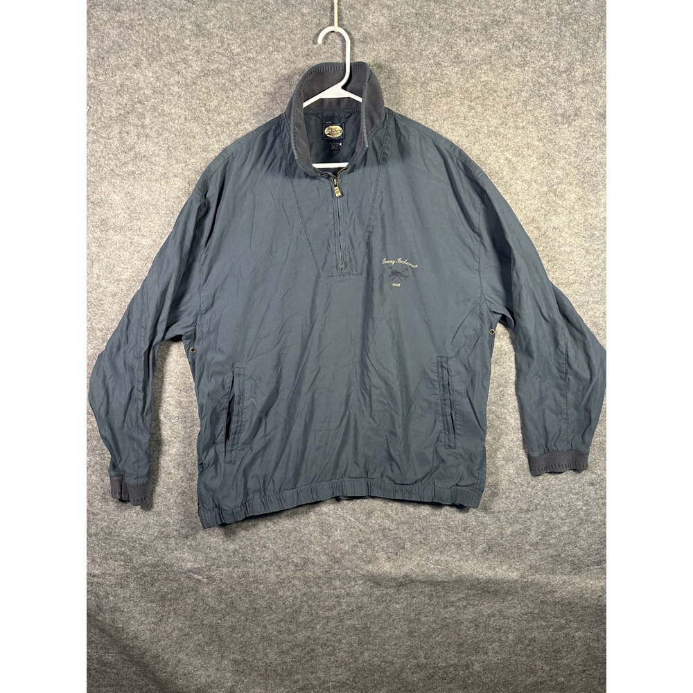 Tommy Bahama Golf Pullover Windbreaker Jacket Mens L Lightweight Blue